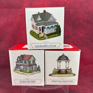 LIBERTY FALLS AMERICANA COLLECTION LOT of 3 MINIATURE BUILDINGS w/BOXES